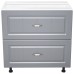 Corp inferior 80 cu 2 sertare metalice pentru greutate Zebra MDF gri dungi